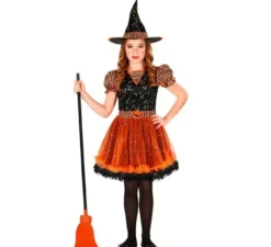 Costume da strega zucca per bambine