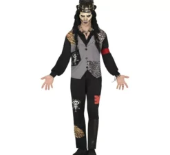 Costume da stregone teschio voodoo per uomo