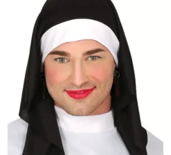 Costume da suora con berretto per uomo