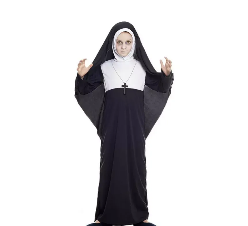 Costume da suora nera per bambina