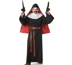 Costume da suora nera per uomo