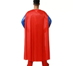 Costume da supereroe blu e rosso per uomo