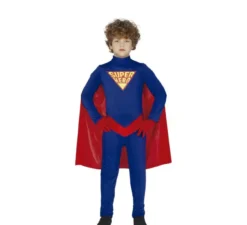 Costume da supereroe blu per bambini