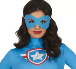 Costume da supereroe Capitan Blu per donna