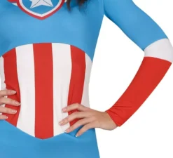 Costume da supereroe Capitan Blu per donna