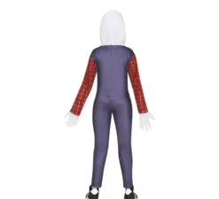Costume da supereroina aracnide con cappuccio per bambina