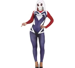 Costume da supereroina aracnide con cappuccio per donna