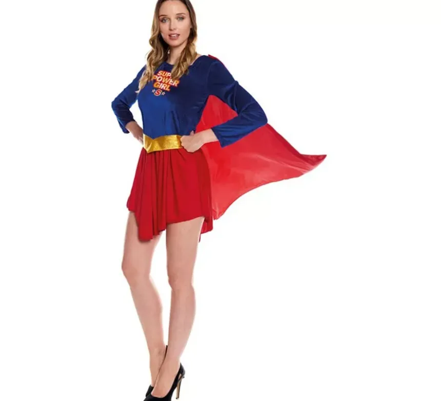 Costume da super eroina kryptoniana per donna