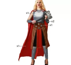 Costume da supereroina nordica per donna