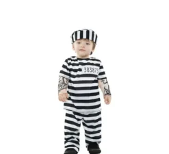 Costume da tatuaggio prigioniero per bambino