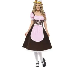 Costume da taverna da donna lunga per l' oktoberfest