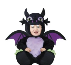 Costume da tenero drago nero per bambino