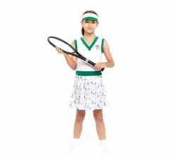 Costume da tennista retr� per bambine