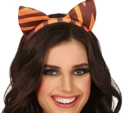 Costume da tigre con fascia e coda per donna