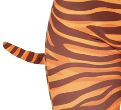 Costume da tigre con fascia e coda per donna