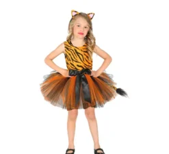 Costume da tigre con tutù e fiocco per bambina