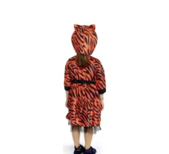 Costume da tigre in abitino arancione per neonata e bambina