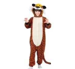 Costume da Tigre Oscura o Pigiama con cappuccio per bambini