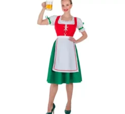 Costume da Tirolese rosso per donna