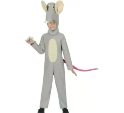 Costume da topo grigio con cappello per bambino