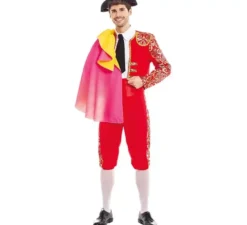 Costume da torero spagnolo rosso per uomo