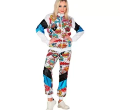 Costume da tuta da uomo stampato con conchiglia pop