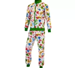 Costume da tuta Euro Neon Party Fashion per adulti