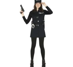 Costume da ufficiale Swat con gonna per teenager
