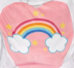 Costume da unicorno arcobaleno rosa baby