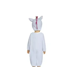 Costume da unicorno arcobaleno rosa baby