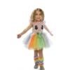 Costume da Unicorno rosa con occhietti per bambina