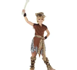 Costume da uomo delle caverne dell'età della pietra per bambini