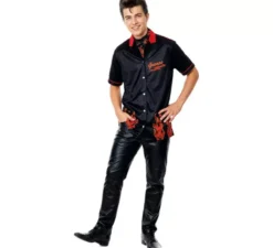 Costume da uomo Rockabilly nero anni '50