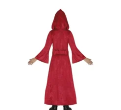 Costume da vampira con cappuccio rosso per bambina