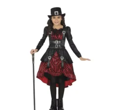 Costume da vampira gotica steampunk per ragazze