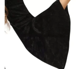 Costume da vampiro con cappuccio nero per bambina