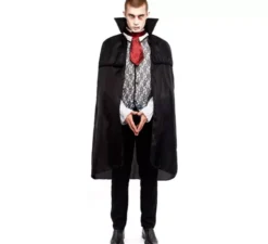 Costume da vampiro nero per uomo