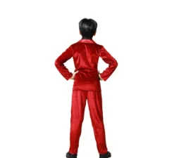 Costume da vampiro rosso elegante per bambino