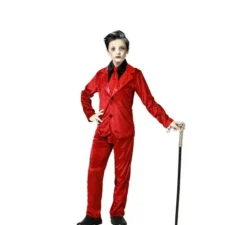 Costume da vampiro rosso elegante per bambino