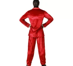 Costume da vampiro rosso elegante per uomo