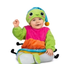 Costume da verme con cappello luminoso per neonati e bambini