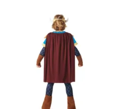 Costume da vichingo blu con mantello per bambini