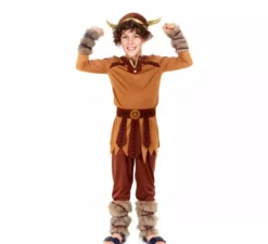 Costume da vichingo marrone per bambino
