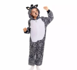 Costume da zebra safari per bambini