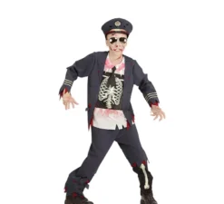 Costume da zombie della polizia per bambino