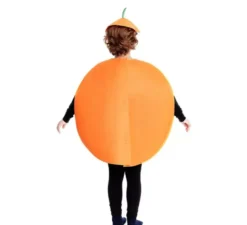 Costume da zucca circolare con cappello per bambino