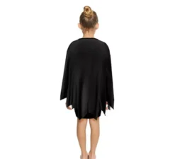 Costume da zucca felice nera per bambini o poncho 65 cm