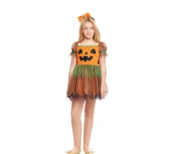 Costume da zucca per bambina