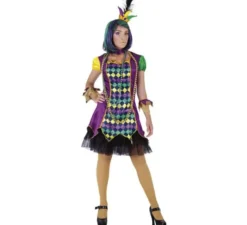 Costume di Arlecchino Martedì grasso per donna