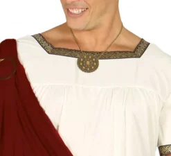 Costume di augusto imperatore romano per l'uomo